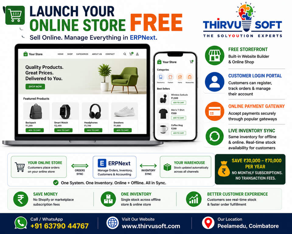 launch-your-online-store-with-erpnext - Cover Image